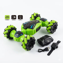 4WD Spray Stunt RC Car with Mecanum Wheels, Lights & 2.4GHz Control