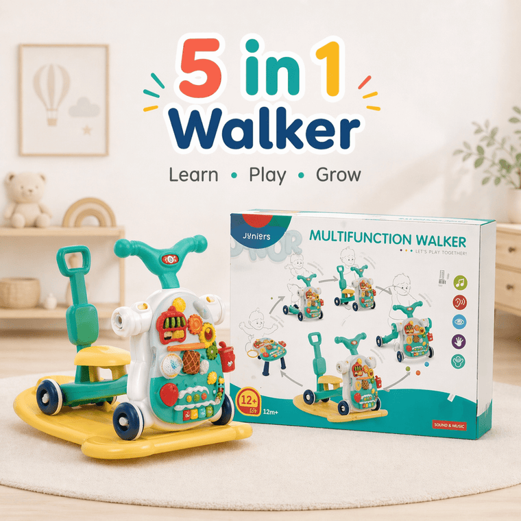 5-in-1 Activity Musical Baby Walker