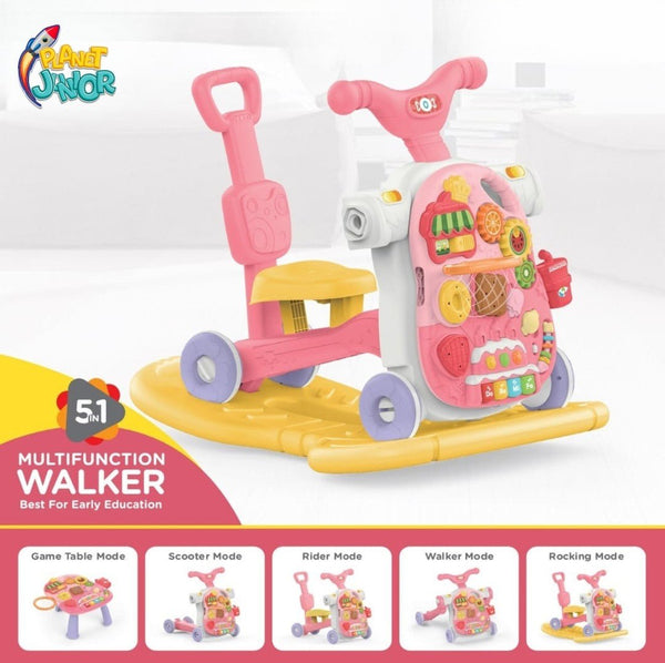 5-in-1 Activity Musical Baby Walker