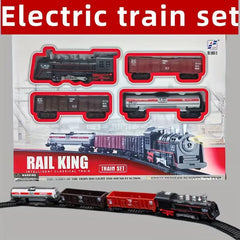 Rail King Large Electric Train Set – Realistic Railway Adventure with Lights & Sounds