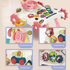 6-in-1 Multifunction Musical Baby Walker – Ride-On, Scooter & Activity Learning Center