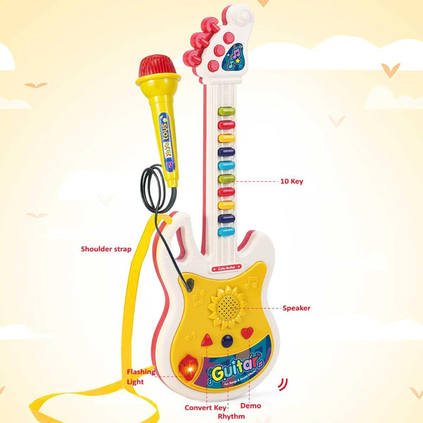 Rock Star Music Guitar Set with Microphone & Lights