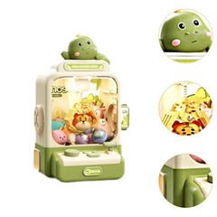 Mini Arcade Claw Machine for Kids – Dinosaur Theme with Dual Power & Plush Prizes