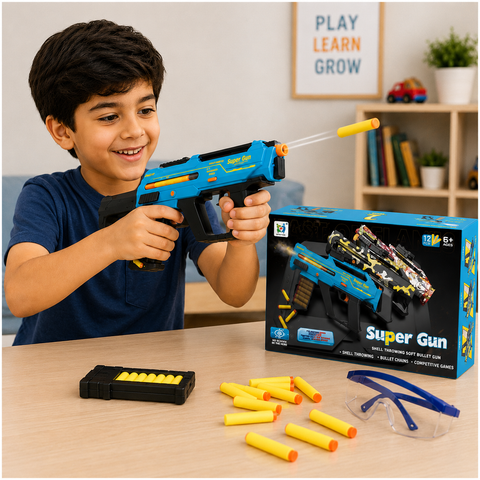Super Blaster Foam Dart Launcher with Shell Ejecting Action