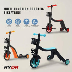 8-in-1 Multi-Functional Kids Scooter & Tricycle