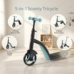 8-in-1 Multi-Functional Kids Scooter & Tricycle