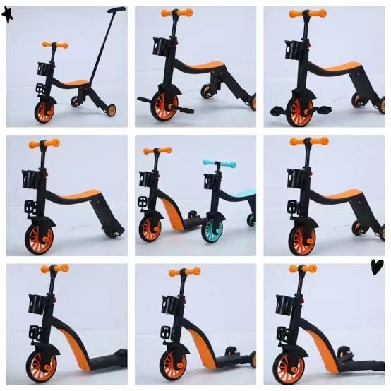 8-in-1 Multi-Functional Kids Scooter & Tricycle
