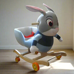 Adorable Bunny Rocking and Riding Fun for Kids