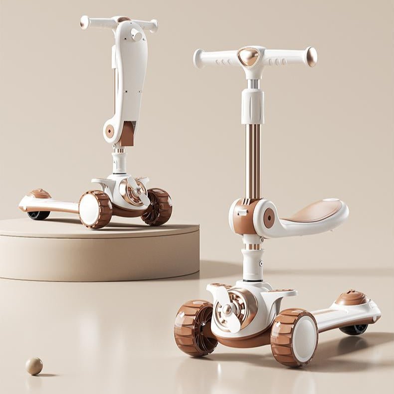 Airplane Design Kids Scooty with Smooth Ride Wheels