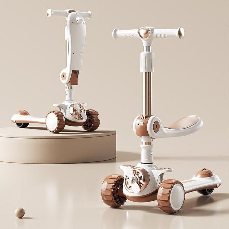 Airplane Design Kids Scooty with Smooth Ride Wheels