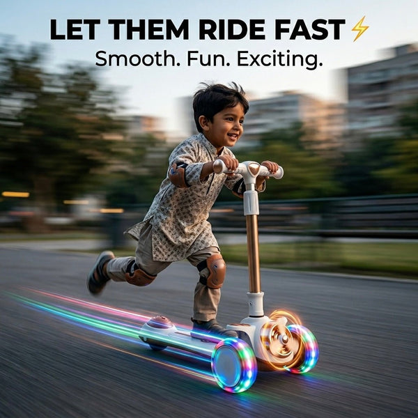 Airplane Design Kids Scooty with Smooth Ride Wheels