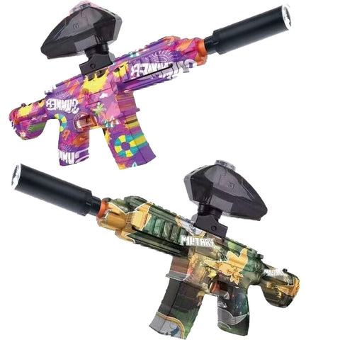 AK-47 Electric Gel Blaster Gun – Auto Repeating Water Bead Rifle with Glow Effect