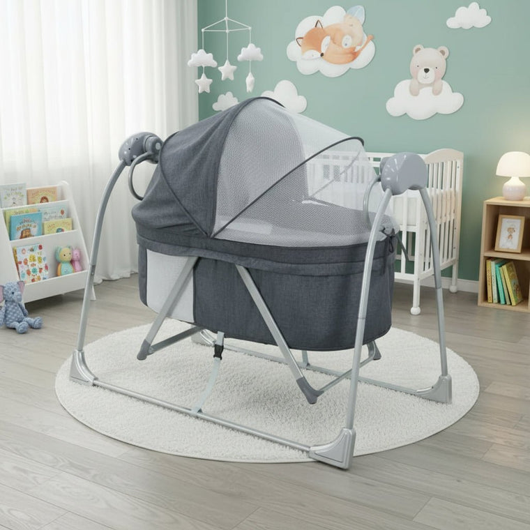 Baby Cradle Swing – Gentle Rocking, Safe & Soothing Sleep