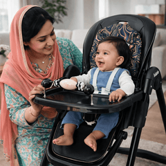 🍼 Kidilo Baby Feeding High Chair with Height Adjustment, Reclining Seat & Safety Harness