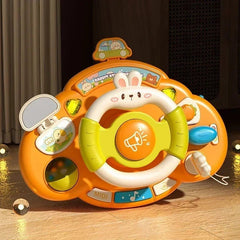 Baby Rabbit Musical Steering Wheel – Light-Up Driving Activity