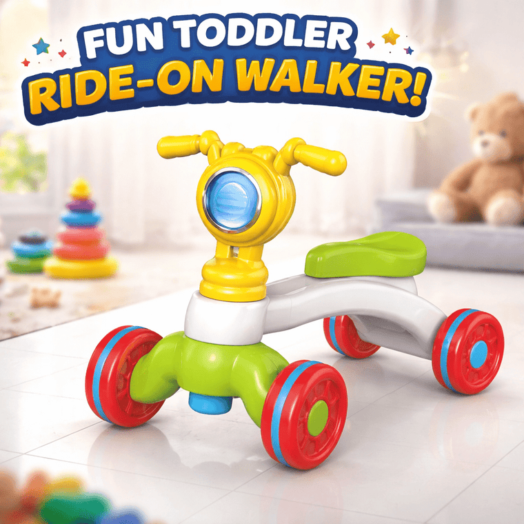 Baby Ride-On Push Walker – Colorful Balance & First Steps Buddy