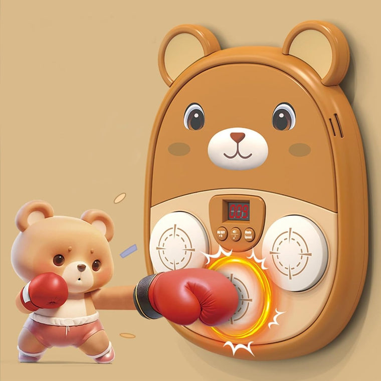 Bear Boxing Music Machine – Interactive Punch Game with Lights & Sounds