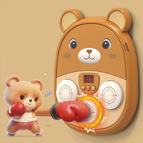 Bear Boxing Music Machine – Interactive Punch Game with Lights & Sounds
