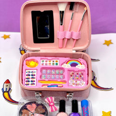 Mermaid Sparkle Portable Makeup Suitcase – Glitter Beauty Vanity Case Set 🧜♀️✨💄