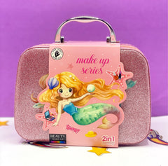 Mermaid Sparkle Portable Makeup Suitcase – Glitter Beauty Vanity Case Set 🧜♀️✨💄
