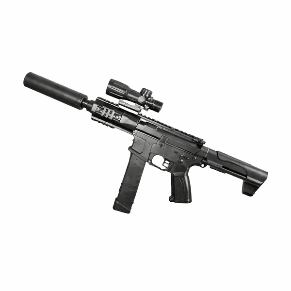 Black ARP9 Electric Water Bullet Gun – Flamethrower Style with Lithium Battery & USB Charging