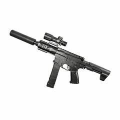 Black ARP9 Electric Water Bullet Gun – Flamethrower Style with Lithium Battery & USB Charging