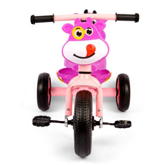 Cute Moo Face Tricycle For Toddlers