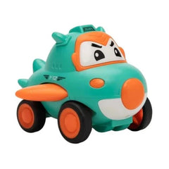 Cartoon Mini Rescue Cars Set – Pull Back Vehicle Play Collection | Pack of 4