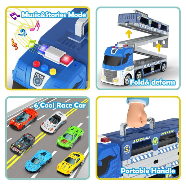 Catapult Police Carrier Truck – Racing Launcher Transporter