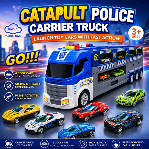 Catapult Police Carrier Truck – Racing Launcher Transporter