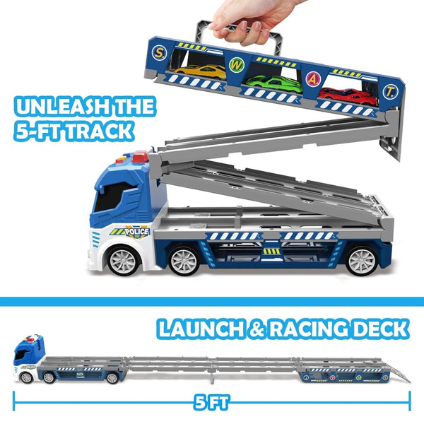 Catapult Police Carrier Truck – Racing Launcher Transporter