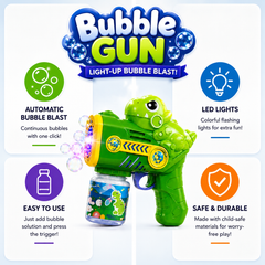 Dinosaur Bubble Blaster with Lights &  Music