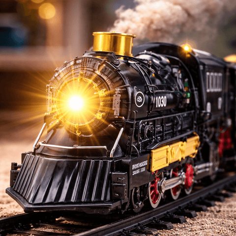 Classic Electric Train Set – DIY Light & Smoke Train Adventure