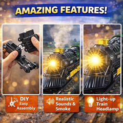 Classic Electric Train Set – DIY Light & Smoke Train Adventure