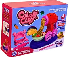 Color Clay Noodles Maker Playdough Machine With 6 Colors