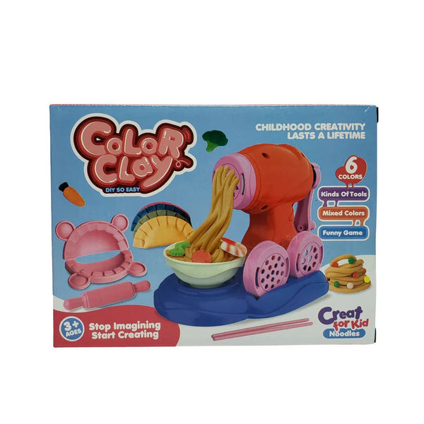 Color Clay Noodles Maker Playdough Machine With 6 Colors