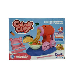 Color Clay Noodles Maker Playdough Machine With 6 Colors
