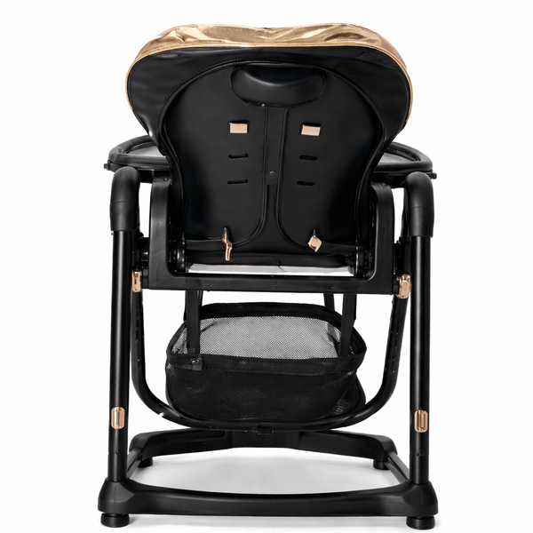 Comfort Seat Premium Baby Feeding High Chair with Wheels &  Secure Safety Belt
