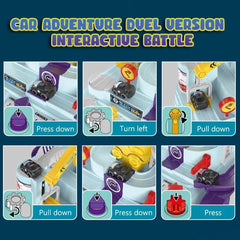 Construction Parking Playset – Multi-Level Track with Cars, Helicopters & Crane Fun