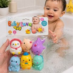Cute Baby Bath Time Play Set – Floating Water Fun Pack