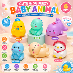 Cute Baby Bath Time Play Set – Floating Water Fun Pack