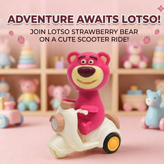 Cute Bear Push Scooter – Friction Powered Ride-On Mini Car