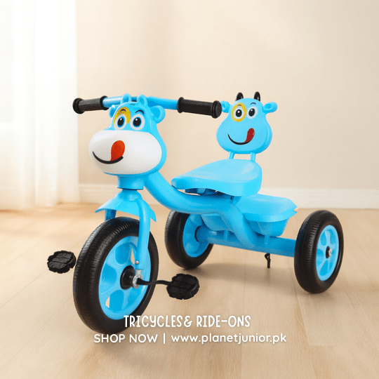 Cute Moo Face Tricycle For Toddlers