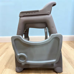 Adjustable Baby Feeding High Chair with Detachable Tray & Safety Harness