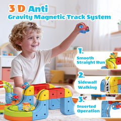DIY STEM Building Railway Magnetic Levitation Train Track Set | 98 Pcs