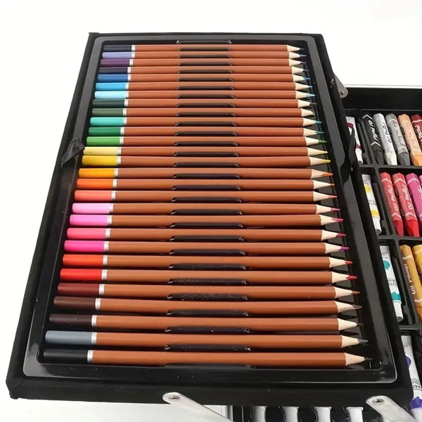 🦄 Deluxe Unicorn Art Set – 145 Pcs Aluminum Case 🎨✨