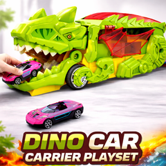 Dinosaur Car Transporter Play Set – Monster Truck & Racing Cars Adventure