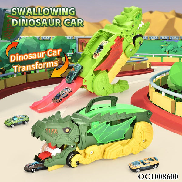 Dinosaur Car Transporter Play Set – Monster Truck & Racing Cars Adventure