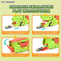 Dinosaur Car Transporter Play Set – Monster Truck & Racing Cars Adventure