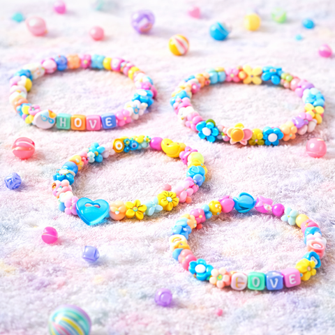 DIY Beads Jewelry Making Kit – Kids Bracelet & Necklace Craft Set